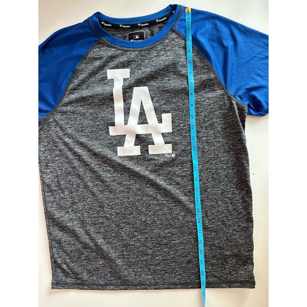 Los Angeles Dodgers Fanatics Static T-Shirt Charcoal Royal Mens Size Large - Picture 6 of 7